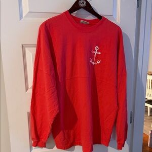 Coral Long Sleeve Spirit Jersey Shirt Anchor Garden City Beach
